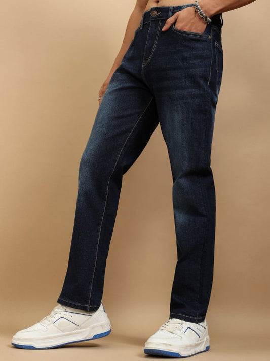 Men’s Dark Blue Slim Fit Stretch Jeans