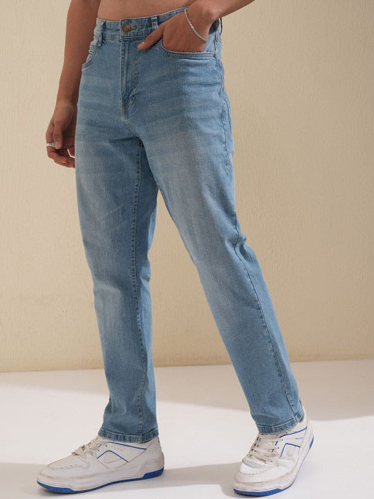 Men’s Light Blue Slim Fit Stretch Jeans