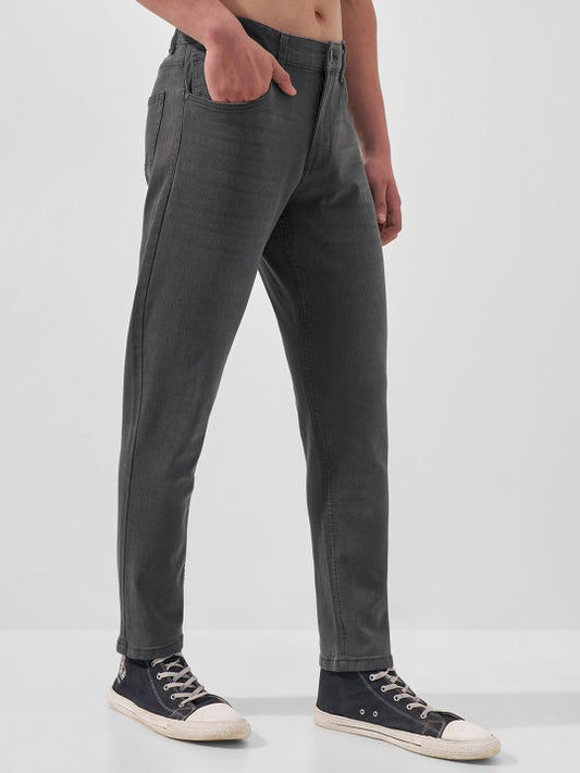 Men’s Grey Slim Fit Stretch Denim Jeans