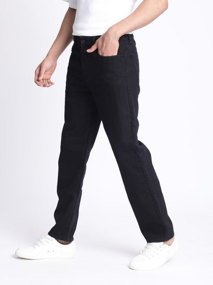 Men’s Black Relaxed Fit Denim Jeans