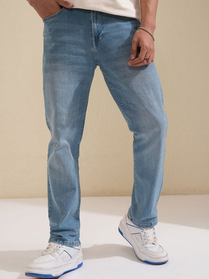 Men’s Light Blue Slim Fit Stretch Jeans