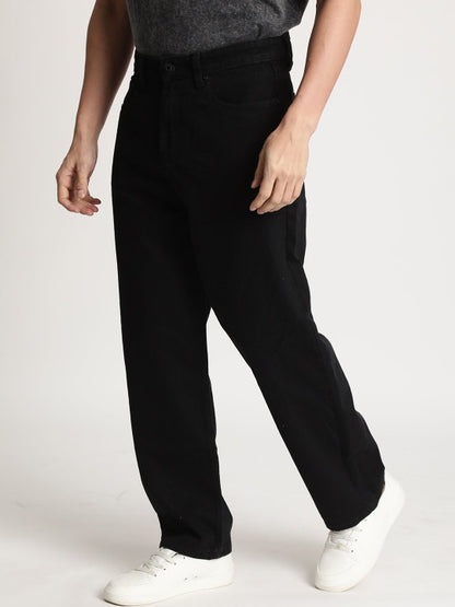 Men’s Black Wide Leg Baggy Jeans