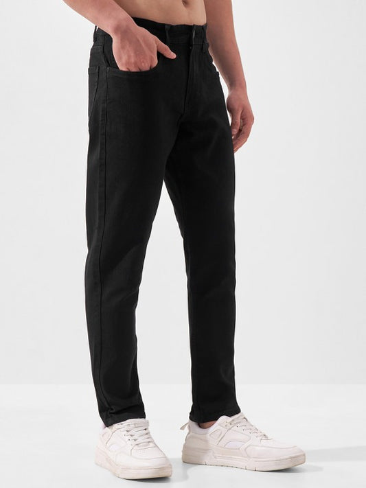 Men’s Solid Black Slim Fit Jeans