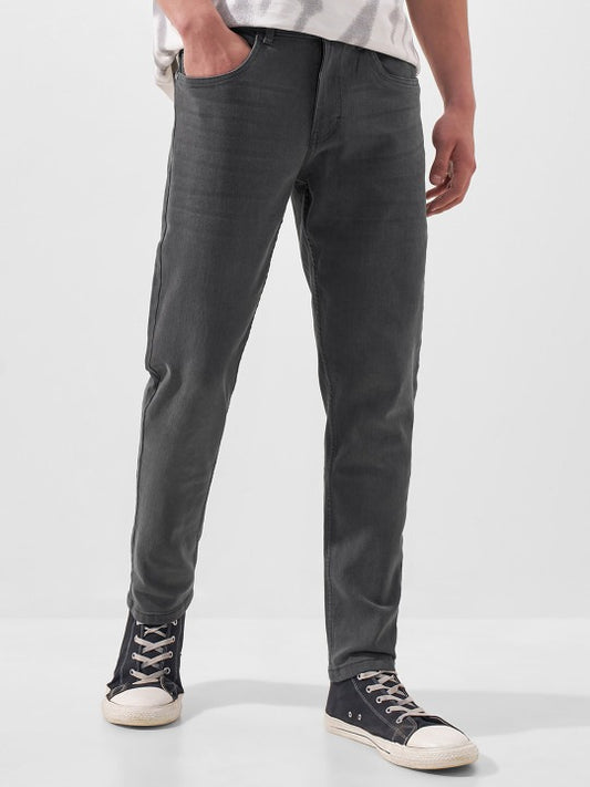 Men’s Grey Slim Fit Stretch Denim Jeans